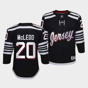 Michael McLeod Youth Jersey Devils Alternate Black Premier Player Jersey