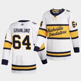 Mikael Granlund #64 Predators 2020 Winter Classic Retro White Jersey