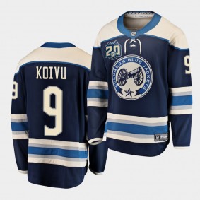 Mikko Koivu Columbus Blue Jackets 2020-21 20th Anniversary Men Navy Alternate Jersey