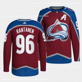 Mikko Rantanen #96 Avalanche Home Burgundy Jersey 2021-22 Primegreen Authentic