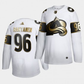 Mikko Rantanen #96 Avalanche Golden Edition White Authentic Jersey