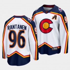 Colorado Avalanche Mikko Rantanen Special Edition 2.0 2022 White Breakaway Retro Jersey Men's