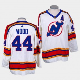 Miles Wood New Jersey Devils Reverse Retro 2.0 2022-23 White Replica Jersey