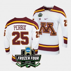 Jack Perbix Minnesota Golden Gophers 2022 Frozen Four White Home Jersey 25