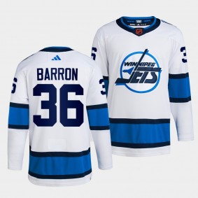 Reverse Retro 2.0 Morgan Barron Winnipeg Jets Authentic Primegreen #36 White Jersey 2022