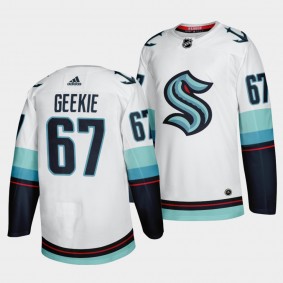 Morgan Geekie Seattle Kraken Away Authentic Jersey White