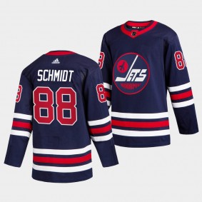 Nate Schmidt #88 Jets 2021-22 Third Authentic Blue Jersey