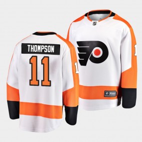 Nate Thompson Philadelphia Flyers 2021 Away White Player Men Jersey