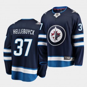 Youth Jersey Connor Hellebuyck #37 Winnipeg Jets Breakaway Home Jets