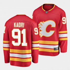 Nazem Kadri Calgary Flames Home Red Breakaway Player Jersey Men