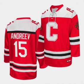 NCAA Max Andreev Cornell Big Red Red College Hockey Jersey