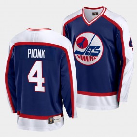 Neal Pionk Winnipeg Jets Vintage Blue Jersey Replica