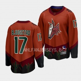 Arizona Coyotes Nick Bjugstad Special Edition 2.0 2022 Orange Breakaway Player Retro Jersey Men's