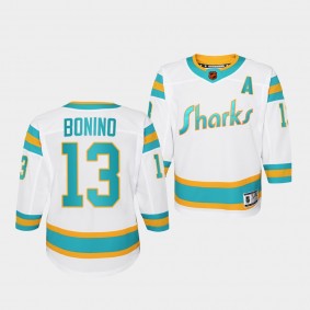 Nick Bonino San Jose Sharks Youth Jersey 2022 Special Edition 2.0 White Replica Jersey