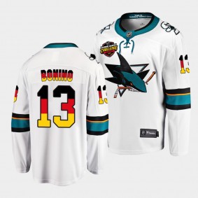 Nick Bonino San Jose Sharks 2022 NHL Global Series White Germany Challenge Jersey