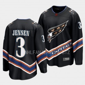 Washington Capitals Nick Jensen Special Edition 2.0 2022 Black Breakaway Retro Jersey Men's