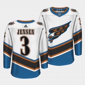 Washington Capitals Nick Jensen Screaming Eagle White Throwback Replica Jersey