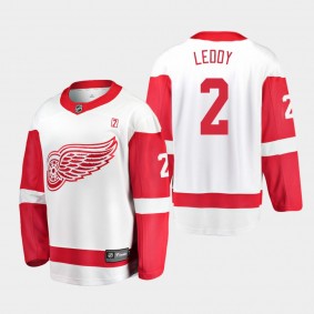 Nick Leddy Detroit Red Wings 2021 Away Men White Jersey