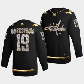 Nicklas Backstrom #19 Capitals 2022 Stanley Cup Playoffs Diamond Edition Black Jersey