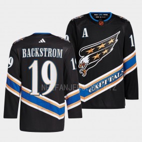 Reverse Retro 2.0 Nicklas Backstrom Washington Capitals Black #19 Authentic Primegreen Jersey 2022