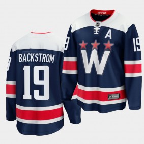 Nicklas Backstrom Washington Capitals 2020-21 Alternate Navy Third Premier Men Jersey