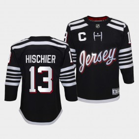 Nico Hischier Youth Jersey Devils Alternate Black Premier Player Jersey