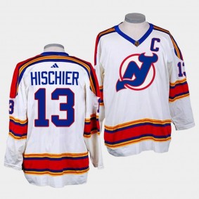 Nico Hischier New Jersey Devils Reverse Retro 2.0 2022-23 White Replica Jersey