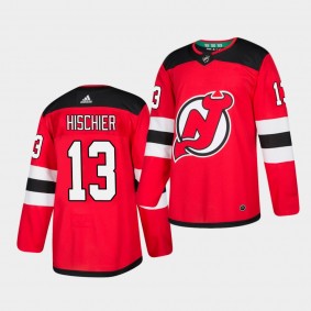 Nico Hischier #13 Devils Authentic Home Men's Jersey