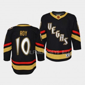 Vegas Golden Knights Nicolas Roy 2022 Special Edition 2.0 Black #10 Youth Jersey Retro