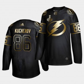 Nikita Kucherov Lightning 2020 Stanley Cup Finals Black Golden Limited Jersey