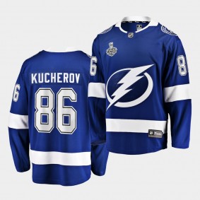 Lightning Nikita Kucherov 2021 Stanley Cup Final Home Blue 86 Jersey