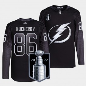 2022 Eastern Conference Champs Nikita Kucherov Tampa Bay Lightning Alternate #86 Black Jersey