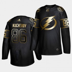 Nikita Kucherov #86 Lightning Golden Edition Black Authentic Jersey