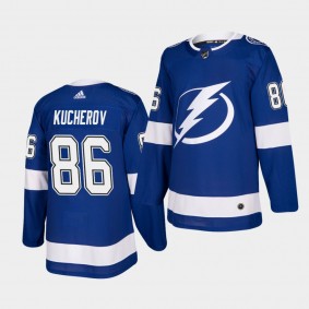 Nikita Kucherov #86 Lightning Home Authentic Player Blue Jersey