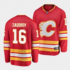 Nikita Zadorov Calgary Flames 2021 Home Red Player Men Jersey