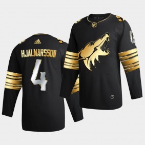 Arizona Coyotes Niklas Hjalmarsson 2020-21 Golden Edition Limited Authentic Black Jersey