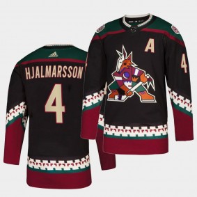 Niklas Hjalmarsson Coyotes Throwback Kachina Black Jersey