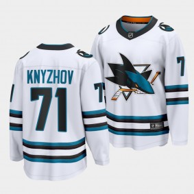 Nikolai Knyzhov San Jose Sharks 2022-23 Away White The Evolve Jersey Men's