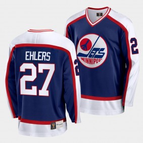 Nikolaj Ehlers Winnipeg Jets Vintage Blue Jersey Replica