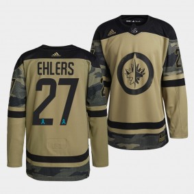 Nikolaj Ehlers Winnipeg Jets Canadian Armed Force Camo Jersey 2021 CAF Night