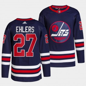 Jets Alternate Nikolaj Ehlers #27 Navy Jersey Primegreen Authentic Pro