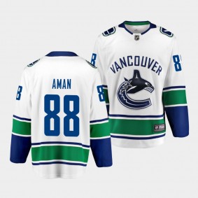 Nils Aman Vancouver Canucks Away White Breakaway Player Jersey Men's