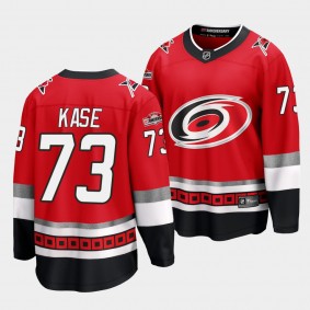 Carolina Hurricanes #73 Ondrej Kase 25th Anniversary Red Premier Jersey