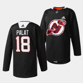 2024 Black History Celebration Ondrej Palat New Jersey Devils Black #18 Specialty Jersey