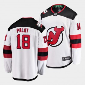 Ondrej Palat New Jersey Devils 2022 Away White 40th Anniversary Jersey Men