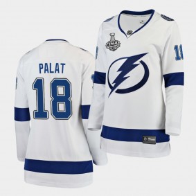 Tampa Bay Lightning Ondrej Palat 2020 Stanley Cup Final Bound Away Player White Jersey