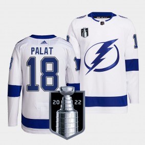 Tampa Bay Lightning 2022 Eastern Conference Champs Ondrej Palat #18 White Jersey Primegreen