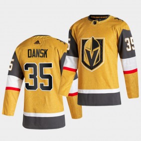 Oscar Dansk #35 Golden Knights 2020-21 Alternate Authentic Player Gold Jersey