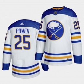 Owen Power #25 Sabres 2021 NHL Draft No.1 Authentic White Jersey