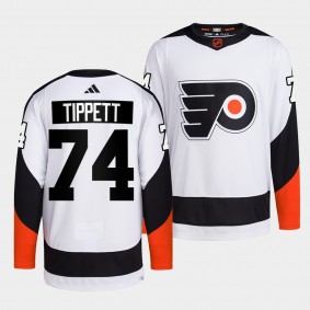 Reverse Retro 2.0 Philadelphia Flyers Owen Tippett #74 White Authentic Primegreen Jersey 2022